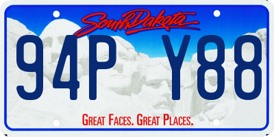SD license plate 94PY88