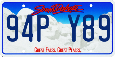 SD license plate 94PY89