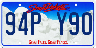 SD license plate 94PY90