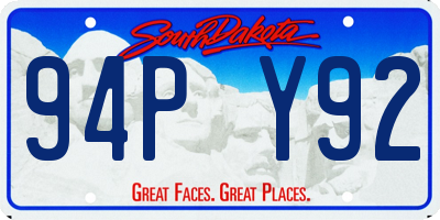 SD license plate 94PY92