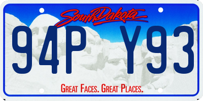 SD license plate 94PY93