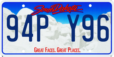 SD license plate 94PY96