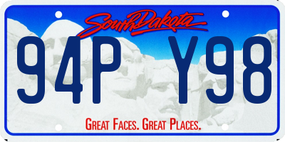 SD license plate 94PY98