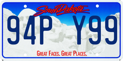 SD license plate 94PY99