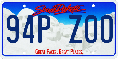 SD license plate 94PZ00