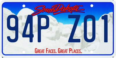 SD license plate 94PZ01