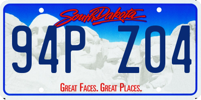 SD license plate 94PZ04