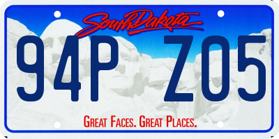 SD license plate 94PZ05