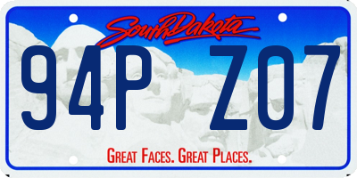 SD license plate 94PZ07