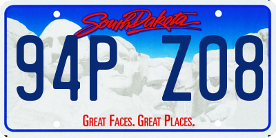 SD license plate 94PZ08