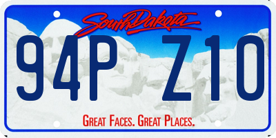 SD license plate 94PZ10