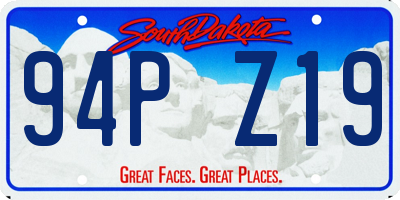 SD license plate 94PZ19