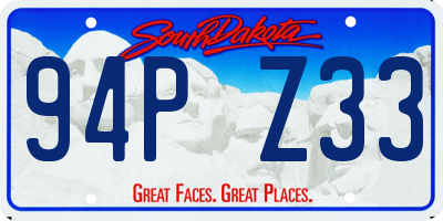 SD license plate 94PZ33