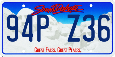 SD license plate 94PZ36