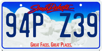 SD license plate 94PZ39
