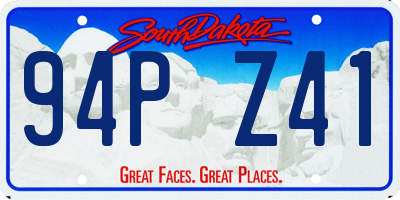 SD license plate 94PZ41