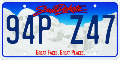 SD license plate 94PZ47