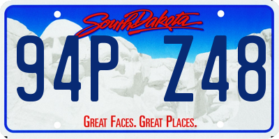 SD license plate 94PZ48