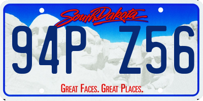 SD license plate 94PZ56