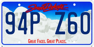 SD license plate 94PZ60