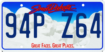 SD license plate 94PZ64
