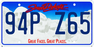 SD license plate 94PZ65