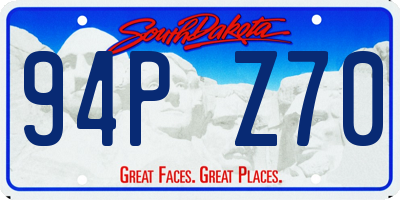 SD license plate 94PZ70