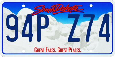 SD license plate 94PZ74