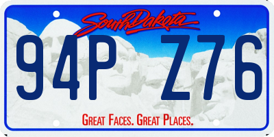 SD license plate 94PZ76