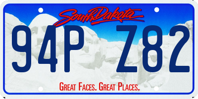 SD license plate 94PZ82