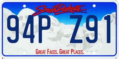 SD license plate 94PZ91