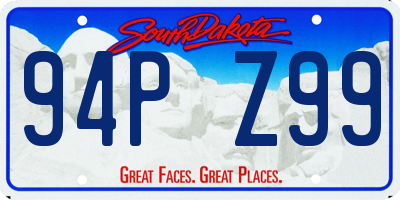 SD license plate 94PZ99