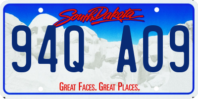 SD license plate 94QA09