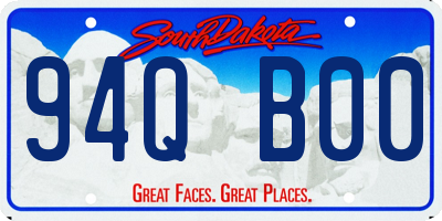 SD license plate 94QB00