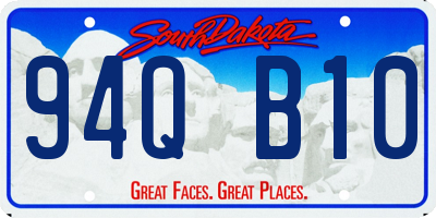 SD license plate 94QB10