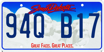 SD license plate 94QB17