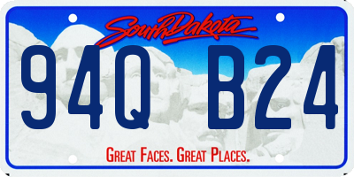 SD license plate 94QB24