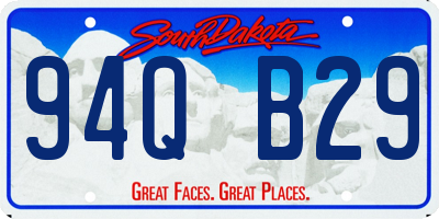SD license plate 94QB29