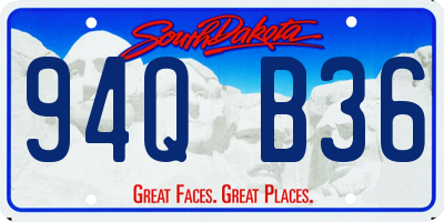 SD license plate 94QB36
