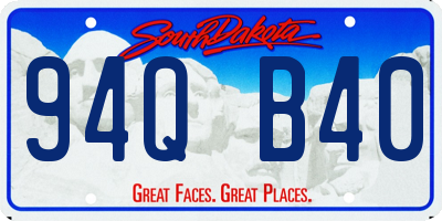 SD license plate 94QB40