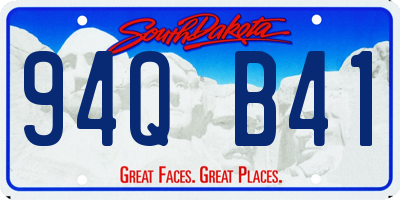 SD license plate 94QB41