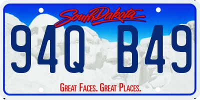 SD license plate 94QB49