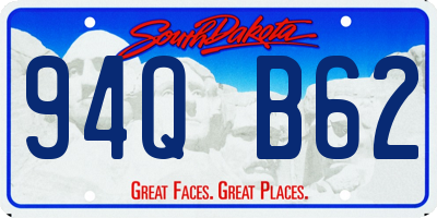 SD license plate 94QB62