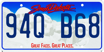 SD license plate 94QB68