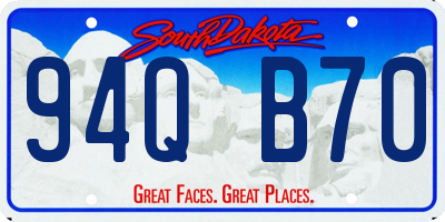 SD license plate 94QB70