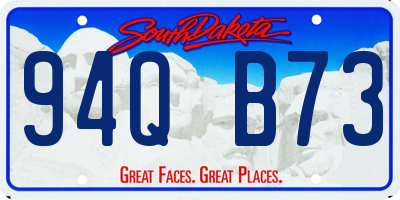 SD license plate 94QB73