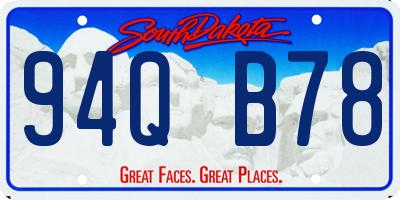SD license plate 94QB78