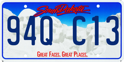 SD license plate 94QC13