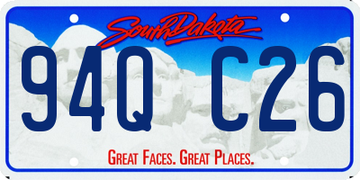 SD license plate 94QC26