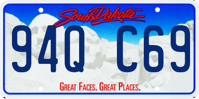 SD license plate 94QC69